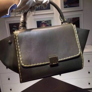 Celine green army Trapeze Bag